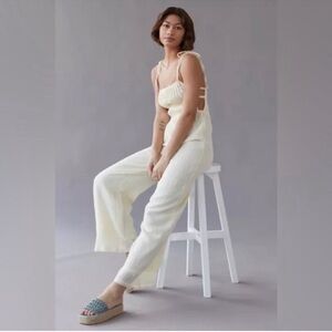 Cream jumpsuit